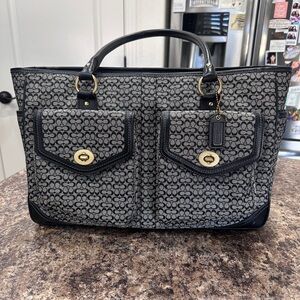 Coach Soho Signature Business Briefcase, Laptop, Messenger Bag, Tote